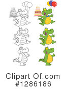 Alligator Clipart #1286186 by Hit Toon