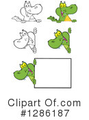 Alligator Clipart #1286187 by Hit Toon