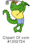 Alligator Clipart #1302724 by LaffToon