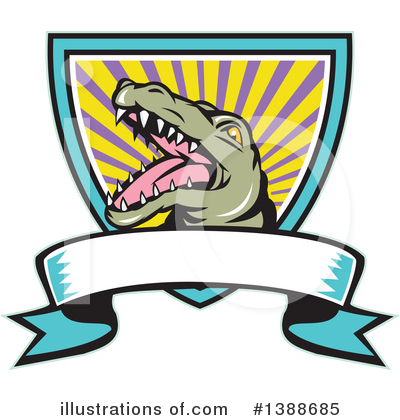 Royalty-Free (RF) Alligator Clipart Illustration by patrimonio - Stock Sample #1388685