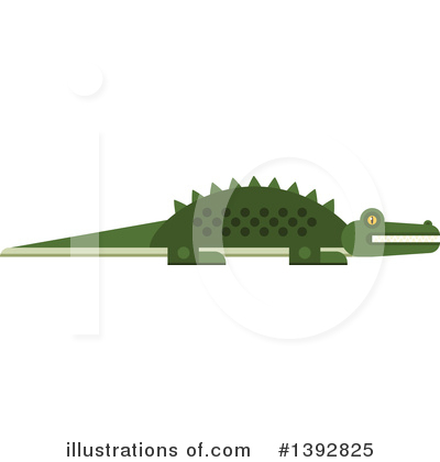 Alligator Clipart #1392825 by Vector Tradition SM