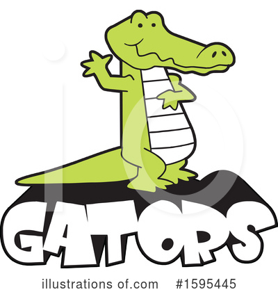 Alligator Clipart #1595445 by Johnny Sajem