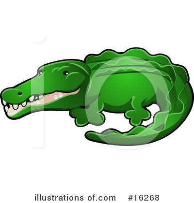 Crocodile Clipart #16268 by AtStockIllustration