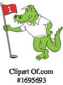 Alligator Clipart #1695693 by LaffToon