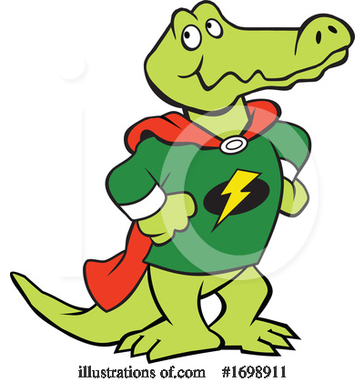 Royalty-Free (RF) Alligator Clipart Illustration by Johnny Sajem - Stock Sample #1698911