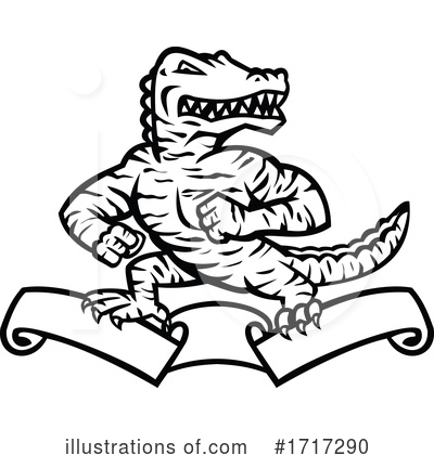 Alligator Clipart #1717290 by patrimonio
