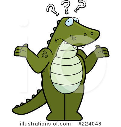 Royalty-Free (RF) Alligator Clipart Illustration by Cory Thoman - Stock Sample #224048
