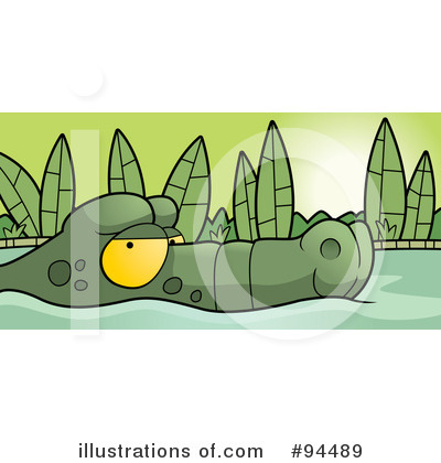 Royalty-Free (RF) Alligator Clipart Illustration by Cory Thoman - Stock Sample #94489
