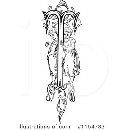 Royalty-Free (RF) Alphabet Clipart Illustration by Prawny Vintage - Stock Sample #1154733