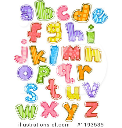 Royalty-Free (RF) Alphabet Clipart Illustration by BNP Design Studio - Stock Sample #1193535