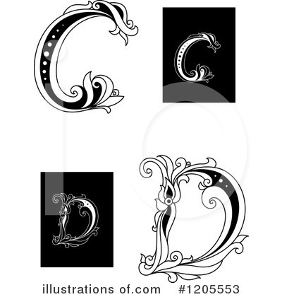 Royalty-Free (RF) Alphabet Clipart Illustration by Vector Tradition SM - Stock Sample #1205553