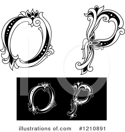 Royalty-Free (RF) Alphabet Clipart Illustration by Vector Tradition SM - Stock Sample #1210891