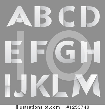 Royalty-Free (RF) Alphabet Clipart Illustration by vectorace - Stock Sample #1253748