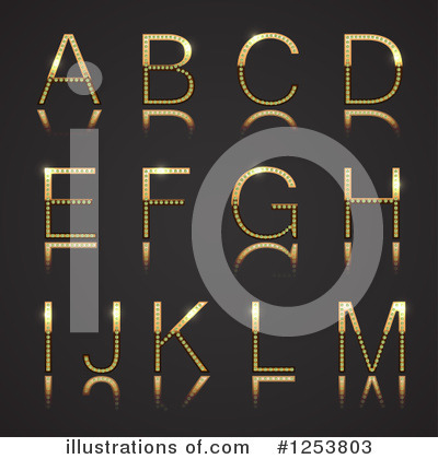 Royalty-Free (RF) Alphabet Clipart Illustration by vectorace - Stock Sample #1253803