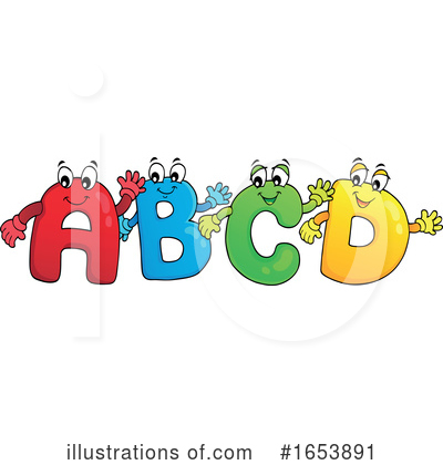 Royalty-Free (RF) Alphabet Clipart Illustration by visekart - Stock Sample #1653891