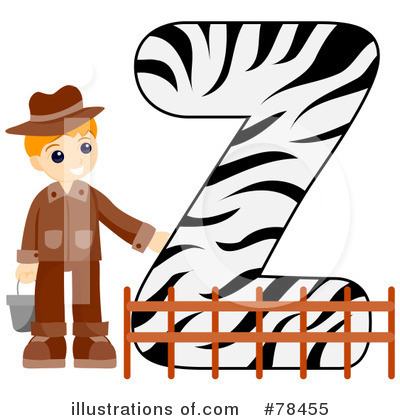 Royalty-Free (RF) Alphabet Kid Letter Clipart Illustration by BNP Design Studio - Stock Sample #78455
