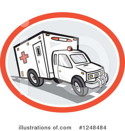 Royalty-Free (RF) Ambulance Clipart Illustration by patrimonio - Stock Sample #1248484