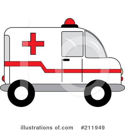 Royalty-Free (RF) Ambulance Clipart Illustration by Pams Clipart - Stock Sample #211949