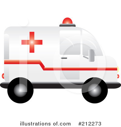 Royalty-Free (RF) Ambulance Clipart Illustration by Pams Clipart - Stock Sample #212273