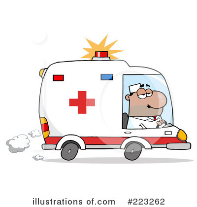 Royalty-Free (RF) Ambulance Clipart Illustration by Hit Toon - Stock Sample #223262