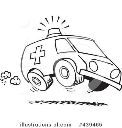 Royalty-Free (RF) Ambulance Clipart Illustration by toonaday - Stock Sample #439465