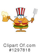 American Cheeseburger Clipart #1297818 by Hit Toon