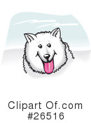 American Eskimo Dog Clipart #26516 by David Rey