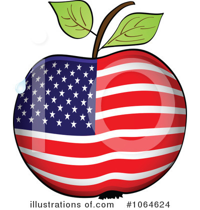 American Flag Clipart #1064624 by Andrei Marincas