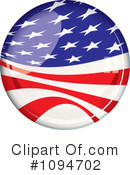 American Flag Clipart #1094702 by michaeltravers
