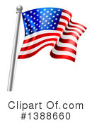American Flag Clipart #1388660 by AtStockIllustration