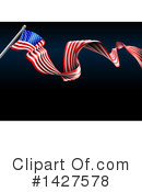 American Flag Clipart #1427578 by AtStockIllustration