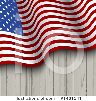 Royalty-Free (RF) American Flag Clipart Illustration by KJ Pargeter - Stock Sample #1461541