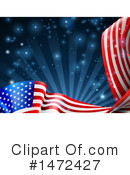American Flag Clipart #1472427 by AtStockIllustration