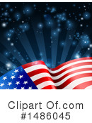 American Flag Clipart #1486045 by AtStockIllustration