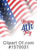 American Flag Clipart #1570031 by KJ Pargeter