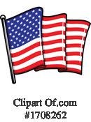 American Flag Clipart #1708262 by Vector Tradition SM