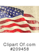 American Flag Clipart #209458 by Pushkin