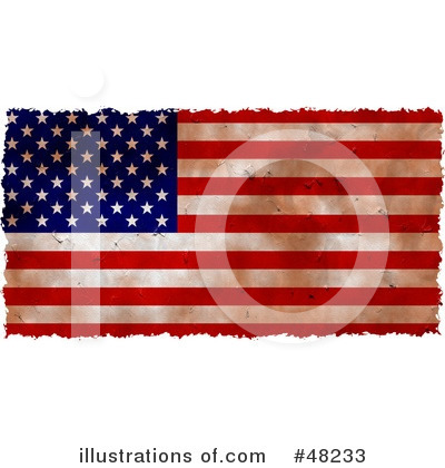 Royalty-Free (RF) American Flag Clipart Illustration by Prawny - Stock Sample #48233