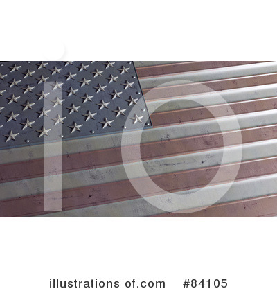 Royalty-Free (RF) American Flag Clipart Illustration by Mopic - Stock Sample #84105