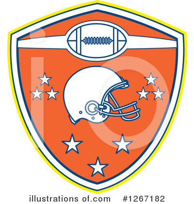 Football Helmet Clipart #1267182 by patrimonio