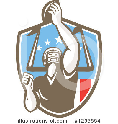 Royalty-Free (RF) American Football Clipart Illustration by patrimonio - Stock Sample #1295554