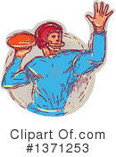 American Football Clipart #1371253 by patrimonio