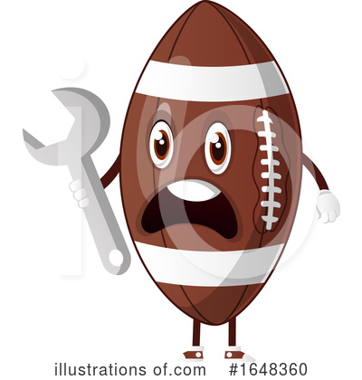 Royalty-Free (RF) American Football Clipart Illustration by Morphart Creations - Stock Sample #1648360