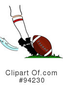American Football Clipart #94230 by Pams Clipart