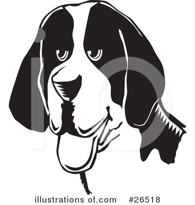 Royalty-Free (RF) American Foxhound Clipart Illustration by David Rey - Stock Sample #26518