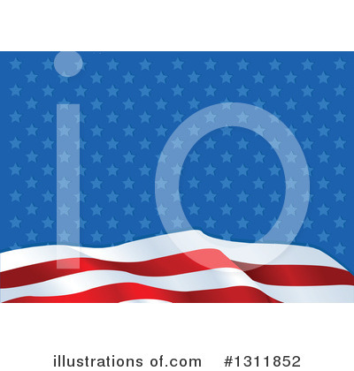 American Flag Clipart #1311852 by Pushkin
