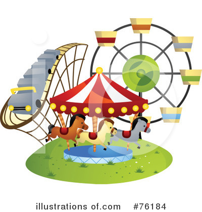 Royalty-Free (RF) Amusement Park Clipart Illustration by BNP Design Studio - Stock Sample #76184