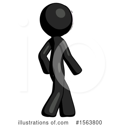 Black Design Mascot Clipart #1563800 by Leo Blanchette