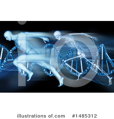 Dna Clipart #1485312 by KJ Pargeter
