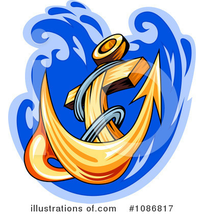 Royalty-Free (RF) Anchor Clipart Illustration by Vector Tradition SM - Stock Sample #1086817